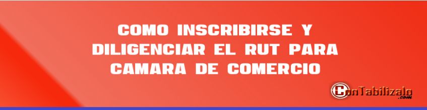 Como inscribirse y diligenciar el RUT para Camara de Comercio