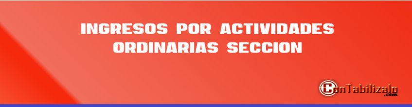 Ingresos por actividades ordinarias Sección 23