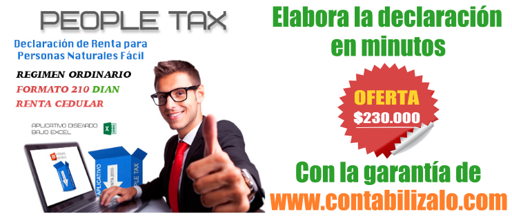 renta personas Naturales en Excel