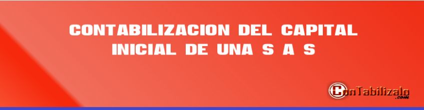 Contabilización del Capital Inicial de una S.A.S.