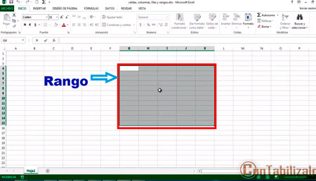 rango en excel